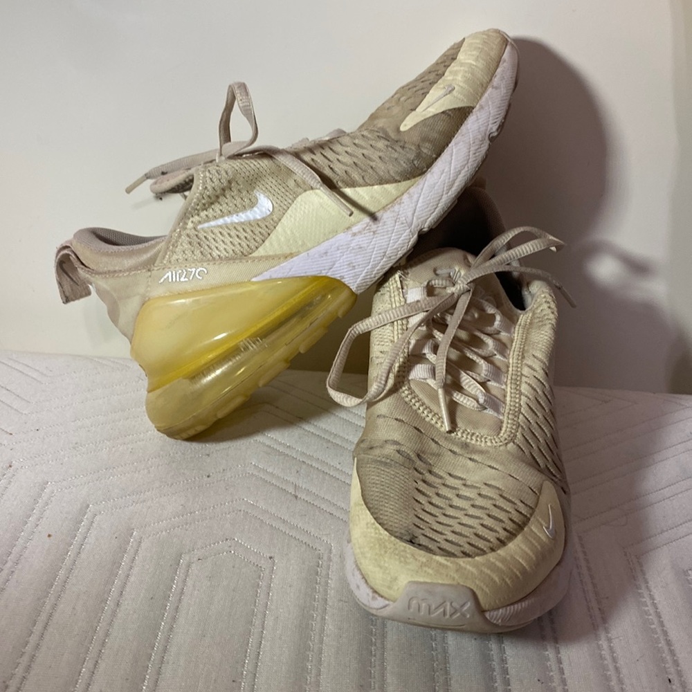Yellow Nike airs
